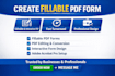create a fillable PDF, an editable and interactive PDF design professionally