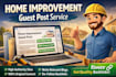do home improvement guest post with dofollow backlinks