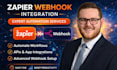 setup zapier zap webhook integration on crm, api integration zapier expert
