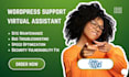 weekly monthly wordpress wix maintenance wordpress support virtual assistant