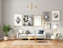 create interior mood board, shopping list, floor plan