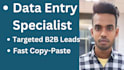 do professional data entry and web research