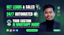 develop an ai whatsapp chatbot and customer support agent using n8n