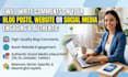 write comments on your blog posts, website or social media posts