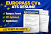 create europass CV and ats resume