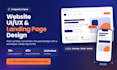 design a figma website UI UX and responsive landing page design