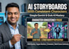 design consistent character ai storyboards