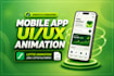 create mobile app UI animation or app lottie animation