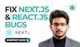 fix nextjs bugs, react errors and develop custom features