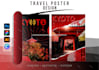 design travel posters with custom illustration