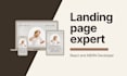 create a responsive landing page using HTML CSS react