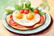 make a food pop art illustration