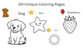 create a unique kids coloring book for amazon KDP interior