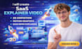 create saas explainer video 2d animation motion graphics saas demo explainer