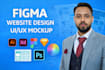 do figma website design and UI UX mockup