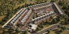 render residential townhouse community,master plan layout,real estate walkthough