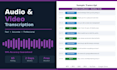 transcribe audio and video to text accurately