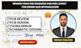 review your pcb schematic and pcb layout for errors and optimization