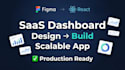convert react saas dashboard figma to code  production ready