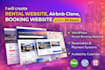 create rental website, airbnb clone, booking website within 24 hours