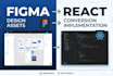convert figma design to react component