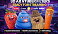 create custom 3d ar vtuber face tracking filter for snapchat lens studio stream