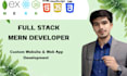 design and develop a custom full stack website frontend, backend, and web