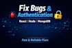 fix bugs and implement authentication in your web app
