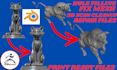 modify, cut, repair, fix 3d model, stl file 3d scan cleanup blender for printing