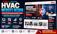 design hvac website heating cooling service business website