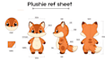 design custom plushie reference sheet stuffed animal character tech pack ych toy