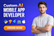 develop ai agents, ai chat bot, mobile apps and llm development