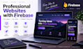 create a modern responsive website with firebase backend