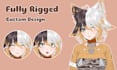 create and rig a high quality live2d vtuber avatar model