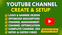 create and setup youtube channel