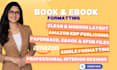amazon KDP book editing book formatting paperback KDP book publishing book cover