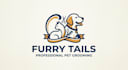 design a cute and professional pet grooming logo