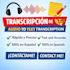 transcripción de audio a texto en español e inglés