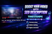 write SEO youtube description with timestamps for more views