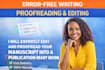 expertly edit your manuscript into a publication ready book