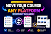 migrate, kajabi, podia, teachable, thinkific, new zenler, showit website