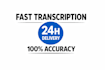 transcribe audio or video into accurate, clean, and well formatted text