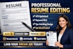 professionally edit and improve your resume