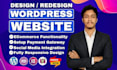 design a modern wordpress website with elementor pro