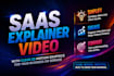 create a saas explainer video with clean 2d motion graphics