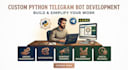 develop custom python telegram bots for automation and engagement