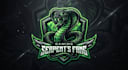design a fierce and professional snake gaming logo