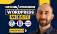 build custom restaurant business wordpress website, redesign website development
