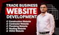 design roofing, plumbing, hvac, construction or remodeling website