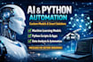 develop ai solutions, data analysis and python apps